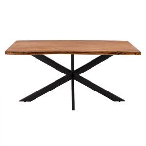 Dining table Montana Lizard acacia solid wood top 3.5cm 160x90x77cm Hm8481.11