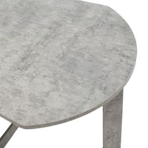 Dining table Nadine extendable polymorphic antique gray color 160x80x76.5cm