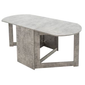 Dining table Nadine extendable polymorphic antique gray color 160x80x76.5cm