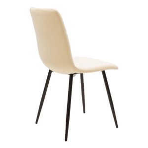 Dining table Natali-noor set of 5 pcs. Mdf white-beige-natural legs 120x80x76cm