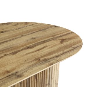 Dining table Nembou made of Mdf in oak color 210x100x76cm