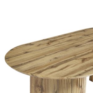 Dining table Nembou made of Mdf in oak color 210x100x76cm