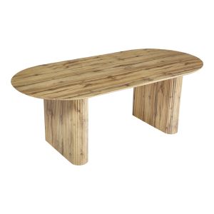 Dining table Nembou made of Mdf in oak color 210x100x76cm