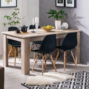 DINNING TABLE Oscar TS 160 GREY OAK 160.5x90x76.5cm