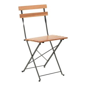 Dining table Pometia set of 3 pieces wood-metal