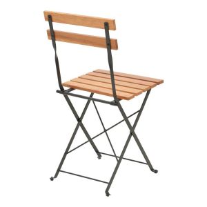 Dining table Pometia set of 3 pieces wood-metal