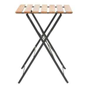 Dining table Pometia set of 3 pieces wood-metal