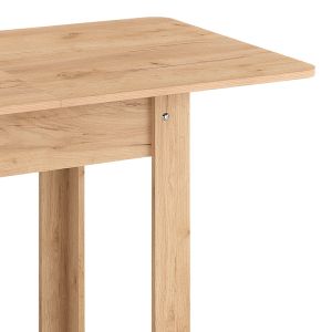 Quiin extendable dining table melamine in oak color 120-174x70x73.5cm