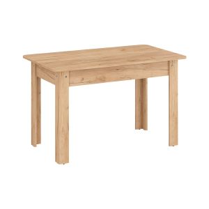Quiin extendable dining table melamine in oak color 120-174x70x73.5cm