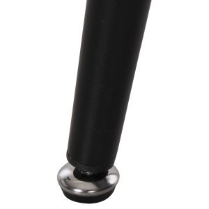 Dining table Raven ceramic top with marble effect-black metal legs 120x70x73hcm Hm9854,03
