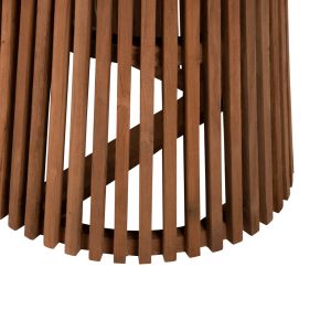 Dining table Remik Hm9835 solid teak in natural color, 100x200x75.5cm tabletop thickness 4cm