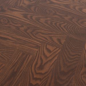 Dining table Rimer MDF veneer wood ash walnut color 220x100x75h Cm Hm9742