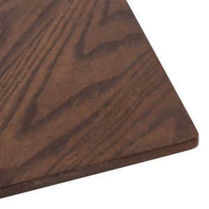 Dining table Rimer MDF veneer wood ash walnut color 220x100x75h Cm Hm9742