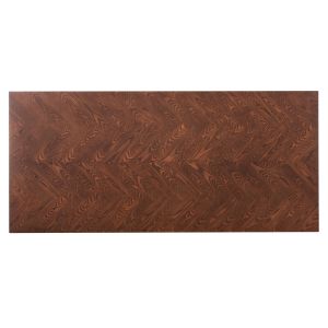 Dining table Rimer MDF veneer wood ash walnut color 220x100x75h Cm Hm9742