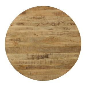 Dining table Royal-r Industrial with solid mango wood top 4cm D130x77cm