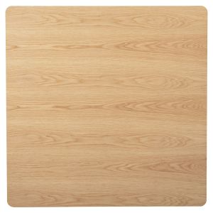 Dining table Trenk - Mdf with oak veneer-black metal legs 120x120x75hcm Hm9614,01