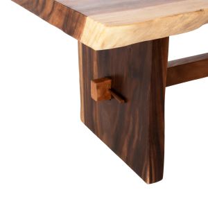 Dining table Ulyses Hm9888 made of solid wood, soar top 9cm, 160x90x78hcm