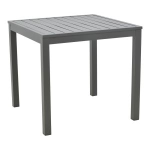 Dining table Uplift-kliton set of 3 pieces anthracite aluminum and gray plywood 80x80x74cm