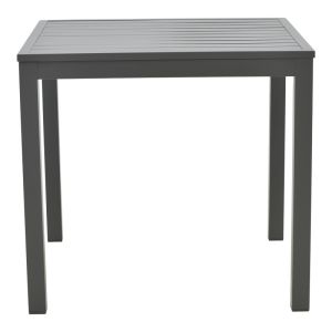 Dining table Uplift-kliton set of 5 pieces anthracite aluminum and gray plywood 80x80x74cm