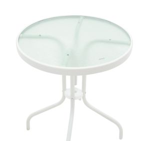 Dining table Valor - Confidence B set of 3 metal in white shade D60x70cm