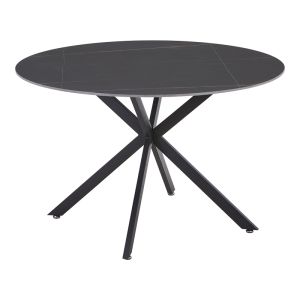 Dining table Vivian-stoyen 5 pcs black velvet - black marble �120x75cm