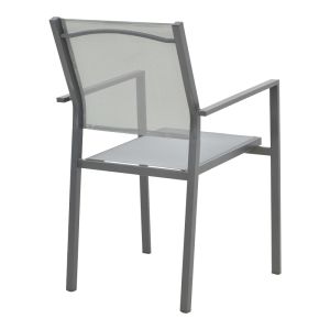 Dining table Watson - Confidence set of 3 metal in anthracite shade 70x70x70cm