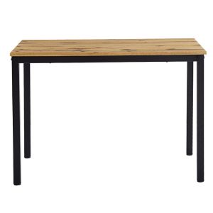 Dining table Witte MDF/metal in sonoma color with black leg 110x70x76cm
