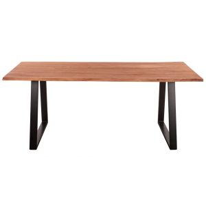 Dining table acacia solid wood with black legs Hm8501,11