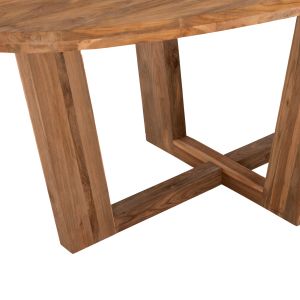 Oval dining table Hm9558 solid teak wood, 209x109x80cm