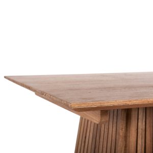 Square dining table Frantz solid wood Mindi Hm9458.11 in natural color 80x80x75hcm
