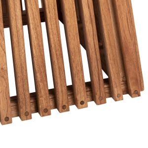 Square dining table Frantz solid wood Mindi Hm9458.11 in natural color 80x80x75hcm