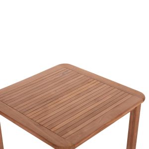 Square dining table Hm18122 teak wood - natural color 80x80x76cm.