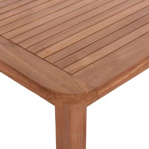 Square dining table Hm18122 teak wood - natural color 80x80x76cm.