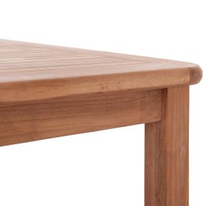 Square dining table Hm18122 teak wood - natural color 80x80x76cm.