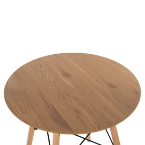Round dining table Minimal Art Wood Hm0060,04 MDF beech color D60χ76cm