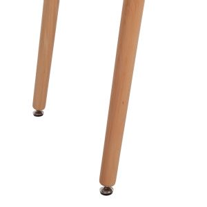 Dining table MDF in beech and black Minimal Art Wood Hm8581,02 120x60x74cm