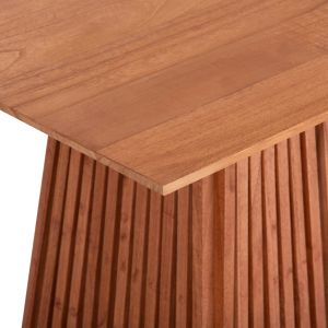 Rectangular dining table Frantz Hm9916 mindi solid wood in natural color 160x79.5x76.5hcm.