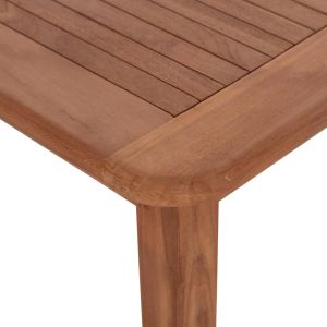 Rectangular dining table Hm18123 teak wood - natural color 140x80x76cm.