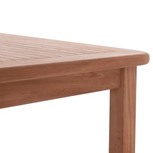 Rectangular dining table Hm18123 teak wood - natural color 140x80x76cm.