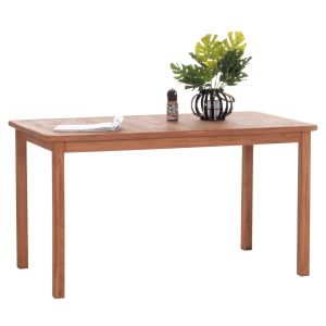 Rectangular dining table Hm18123 teak wood - natural color 140x80x76cm.