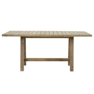 Dining table with 4 chairs/garden set 5 pieces Malibu acacia solid wood