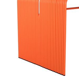 Dining table Intrepid series Hm6330.09 aluminum in orange 121x70x70hcm