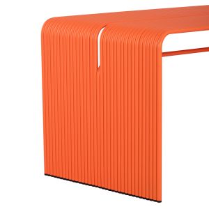Dining table Intrepid series Hm6330.09 aluminum in orange 121x70x70hcm