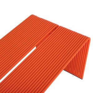 Dining table Intrepid series Hm6330.09 aluminum in orange 121x70x70hcm