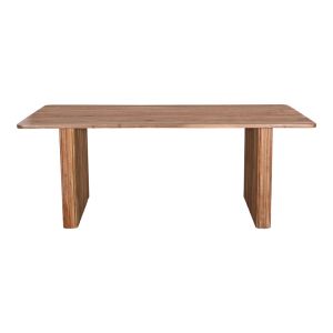 Dining table, solid acacia wood in natural color, 200x100x76 cm