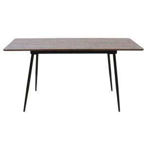 Extendable dining table Shazam walnut color 120-160x80x76cm