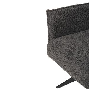 Трапезно кресло Zorin сива дамаска-черна метална база 64x66x94,5hcм Hm9846,03