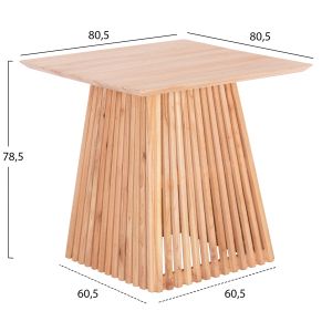Dining table Frantz Hm9458.01 solid pine wood 80.5x80.5x78.5cm