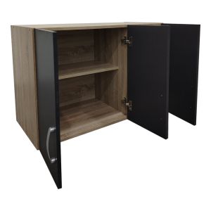 Lego three-door wardrobe in Sonoma-dark gray 90x41.5x60cm