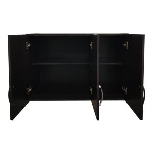 Three-door wardrobe with 2 drawers and shelf Athos in wenge color 90x42x240cm